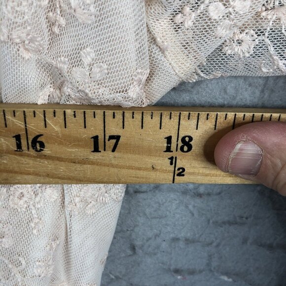 BAE Dress Womens M Pink Blush Lace Cottage Core Fairy Feminine Victorian NEW - Picture 5 of 16